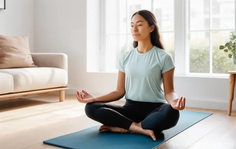 힌두교 금식 전통 - **Prompt:** A person in their mid-30s, wearing clean, comfortable everyday clothing (e.g., a simple ...