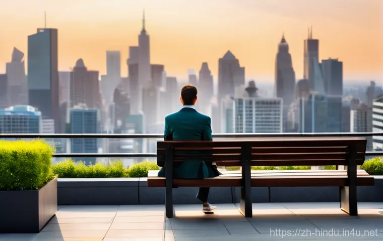 힌두교 명상 전통 - **Prompt:** A modern, sophisticated workspace, possibly a home office or a sleek library corner. A p...