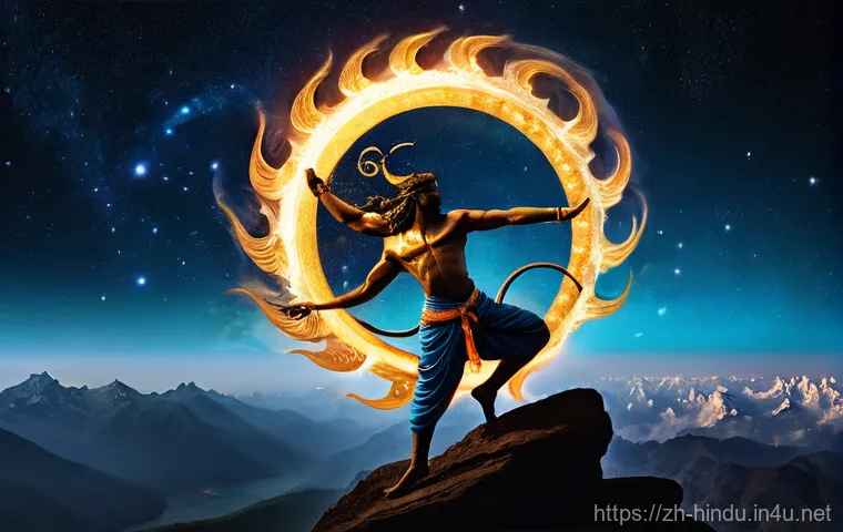 힌두교 종파 샤이바 - **Prompt:** "A majestic and dynamic depiction of Lord Shiva as Nataraja, the Cosmic Dancer. He is pe...