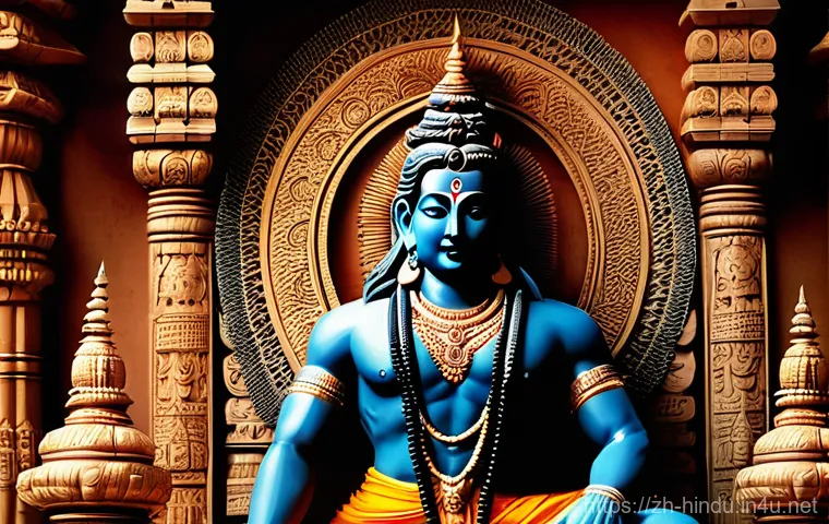 힌두교 종파 샤이바 - **Prompt:** "A serene and powerful portrayal of Lord Shiva in deep meditation as a revered Yogi, sea...
