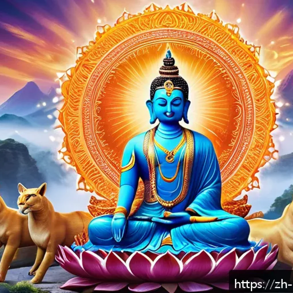 힌두교와 죽음의 관념 - A serene scene depicting the Hindu cycle of rebirth (Samsara), featuring a glowing ethereal soul gen...